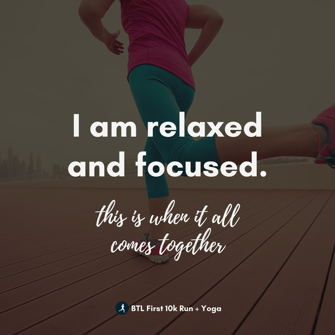 Advance your Run 10k run and yoga program: instagram graphic week 12